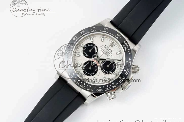 Good Copy Rolex Watches Oysterflex 116519 on 1:1 Best Edition Strap 2269 Rubber ZeroBulk SA Daytona Dial QF Meteorite 0116